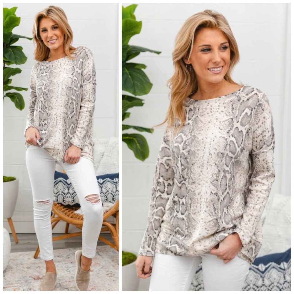 Snake Print Tunic - Picture 2 of 4
